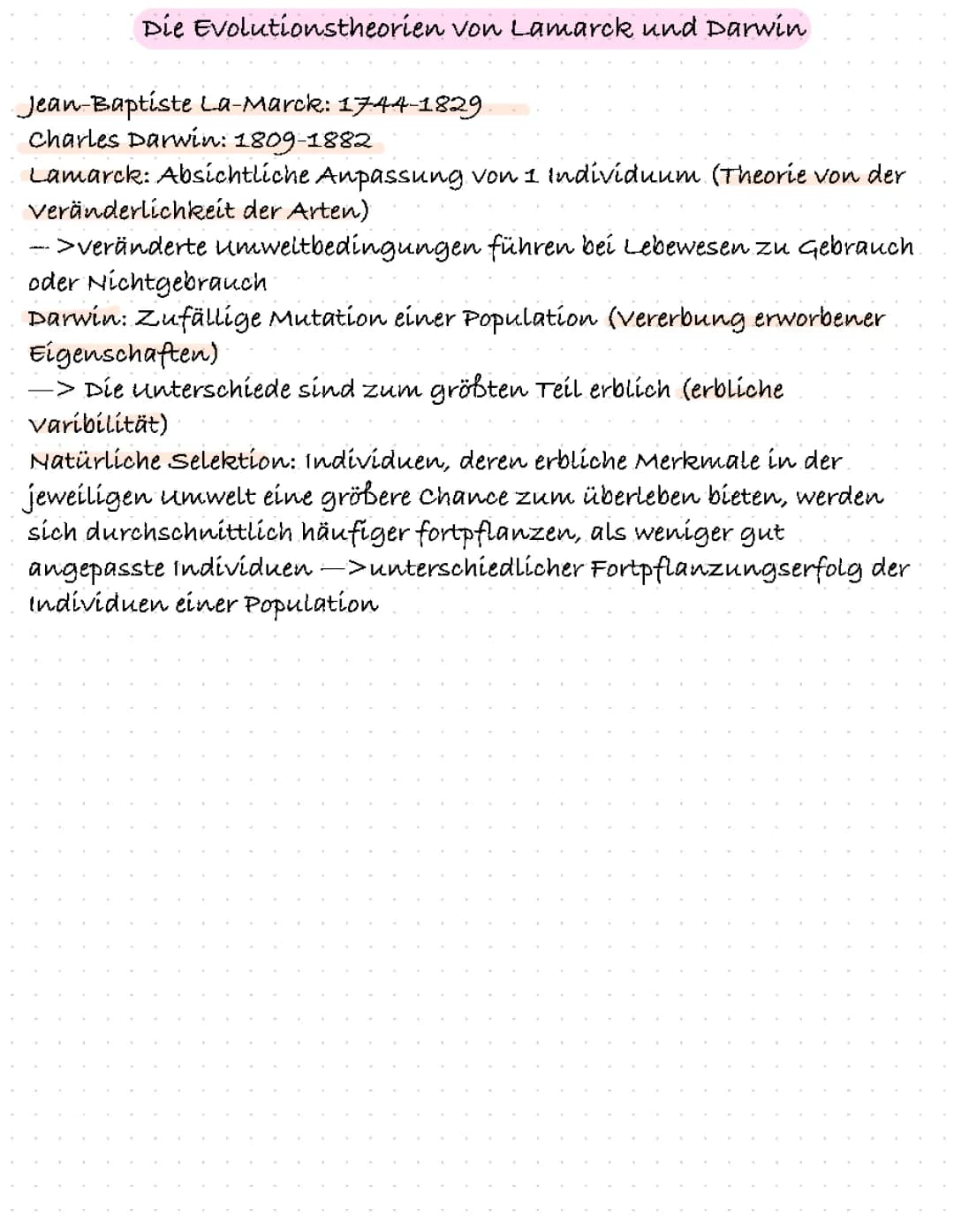 Ursachen der Evolution