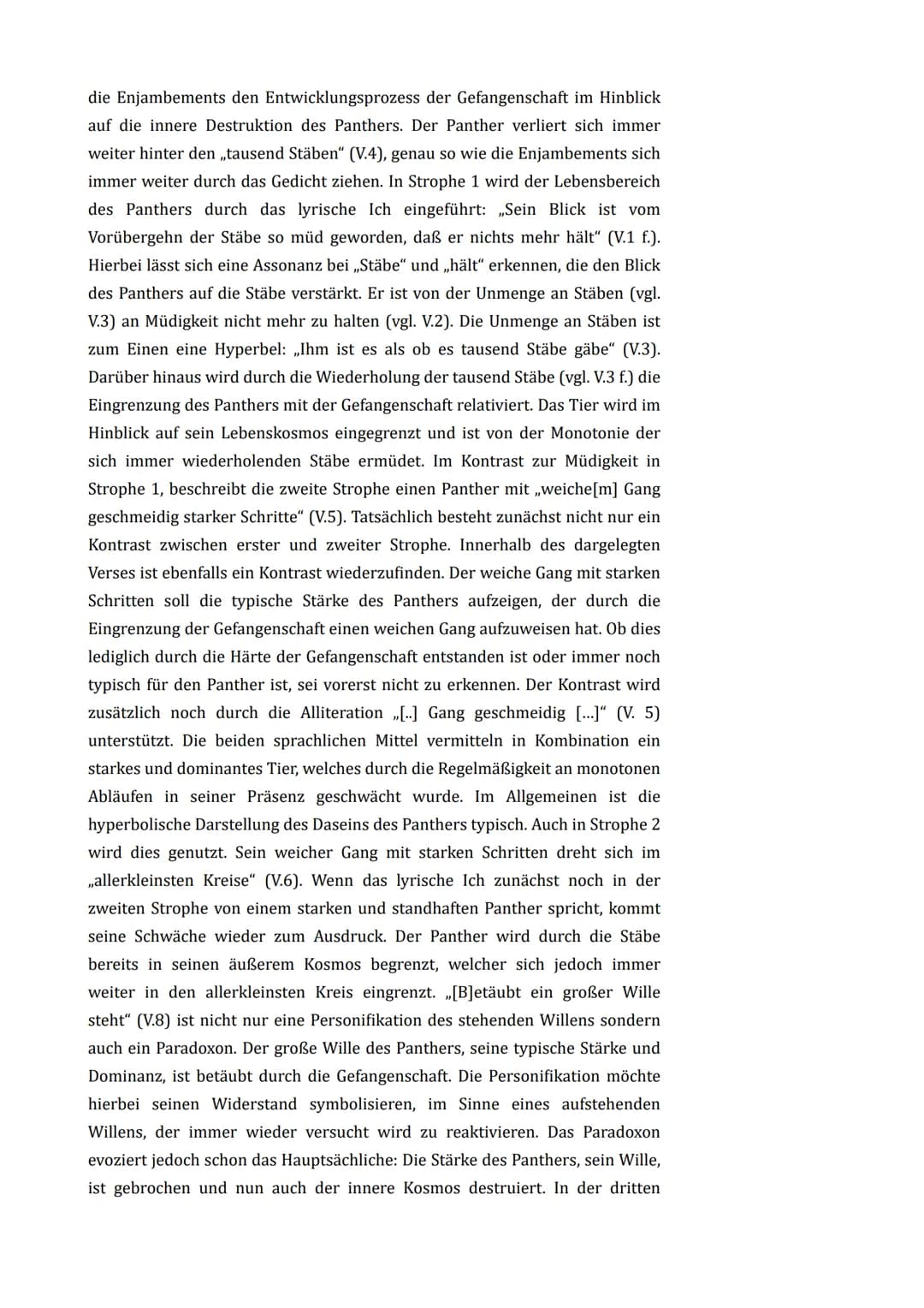 Name: Arion Osdautaj
Analyse und Interpretation von „Der Panther" - P23_2 (14.03.2022)
Thema: Lyrik
Das Gedicht Der Panther", verfasst von R