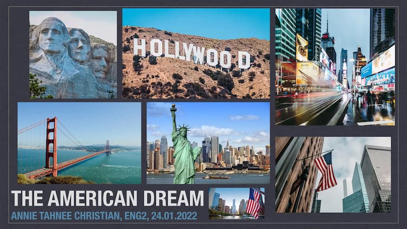 The American Dream
Describes the immigrant dream in America of economic success while maintaining personal freedom. Anyone can, regardless o