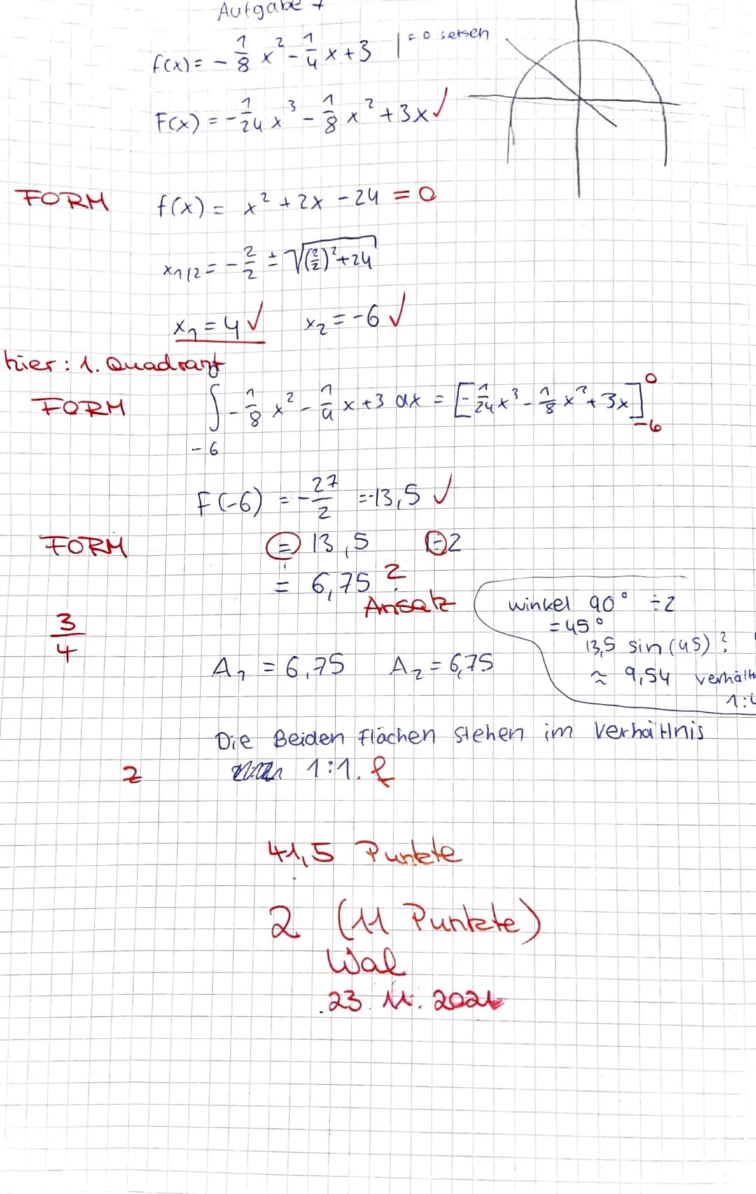 .
Teil A: hilfsmittelfreier Teil (20 Minuten)
Aufgabe 1: Bestimmen Sie die Ableitungen f'(x) und fassen Sie soweit wie
möglich zusammen.
a) 