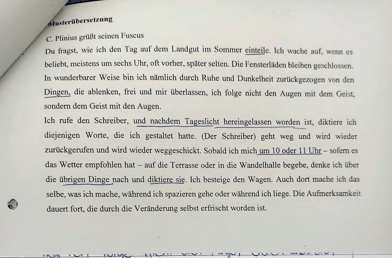 3
6
9
Franziskanergymnasium Kreuzburg
E2L1 (CIA)
Name:
1. Übersetzung
(M.^^)
10 20.06, 101.3
Im folgenden Briefauszug bietet Plinius eine ge