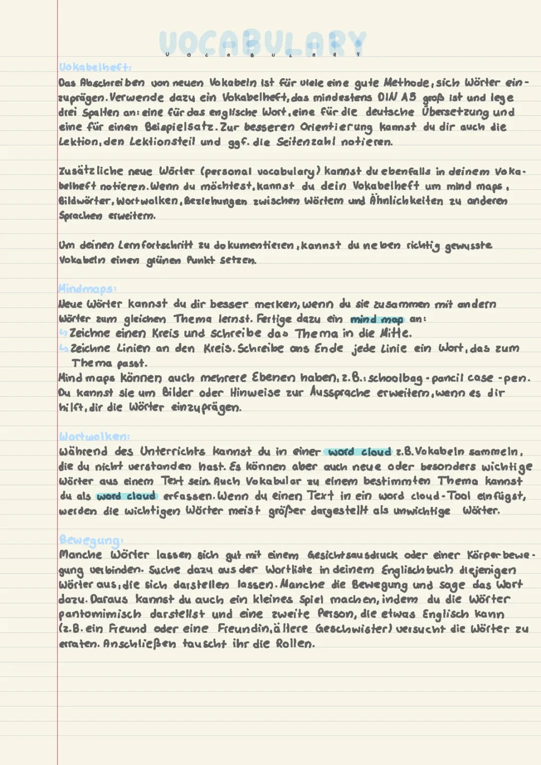 Vokabeln richtig lernen Part 2