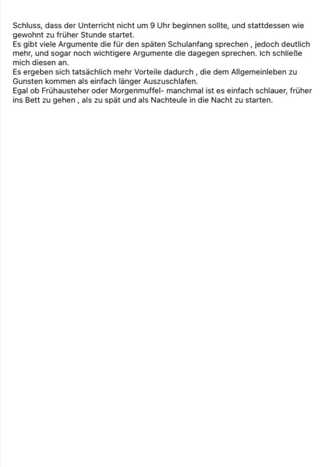 Sollte die Schule erst um 9 Uhr anfangen?
,,Ich bin aber noch so müde" ; ,nur noch 5 Minuten"; wem kommen diese Sätze nicht
bekannt vor?
Müt