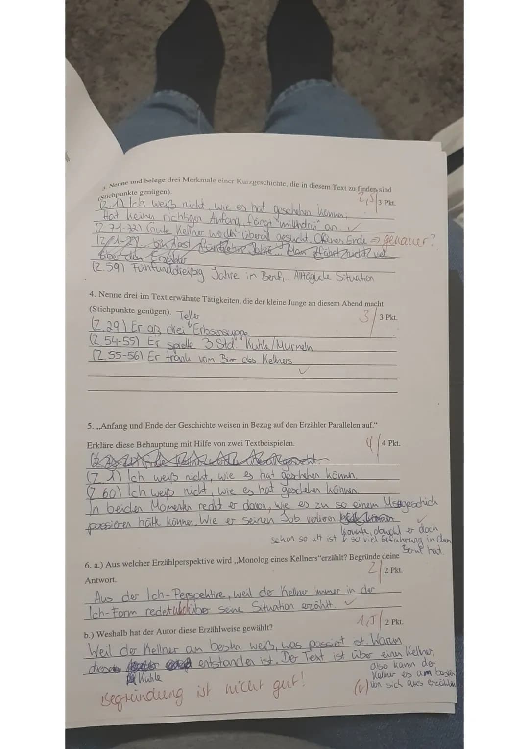 Klasse 10e/ Rupp
NAME: Vika
Deutscharbeit Nr. 2
15.12.2020
Heinrich Böll: Monolog eines Kellners, 1956
Ich weiß nicht, wie es hat geschehen 