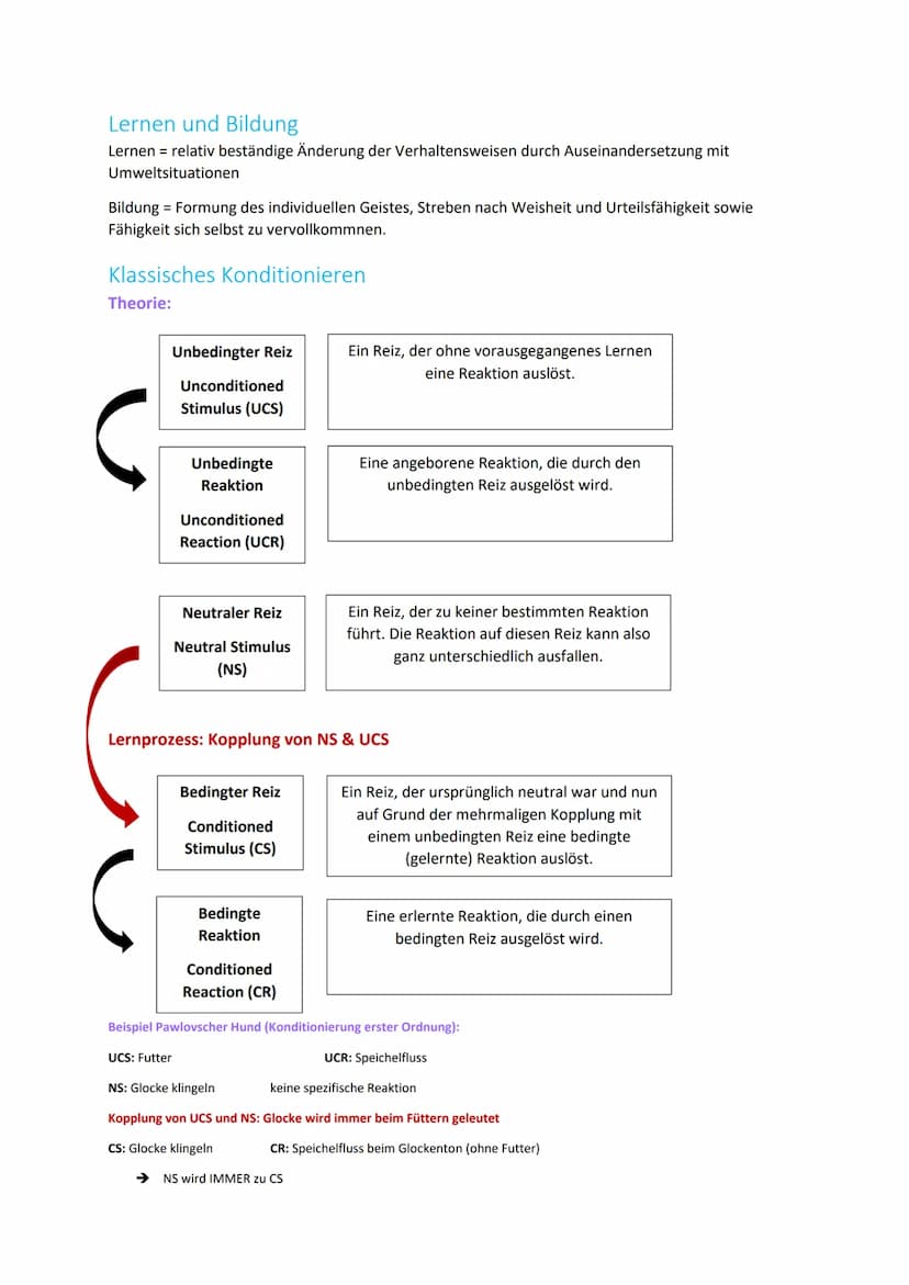 LPE 8-Richtungen der Psychologie
(Lernen)
Behaviorismus
Defintion: Richtung der amerikanischen Verhaltensforschung, die nur direkt beobachtb