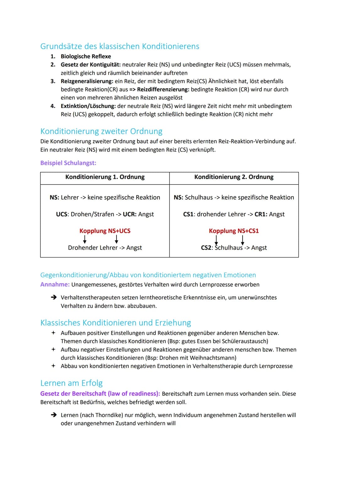 LPE 8-Richtungen der Psychologie
(Lernen)
Behaviorismus
Defintion: Richtung der amerikanischen Verhaltensforschung, die nur direkt beobachtb