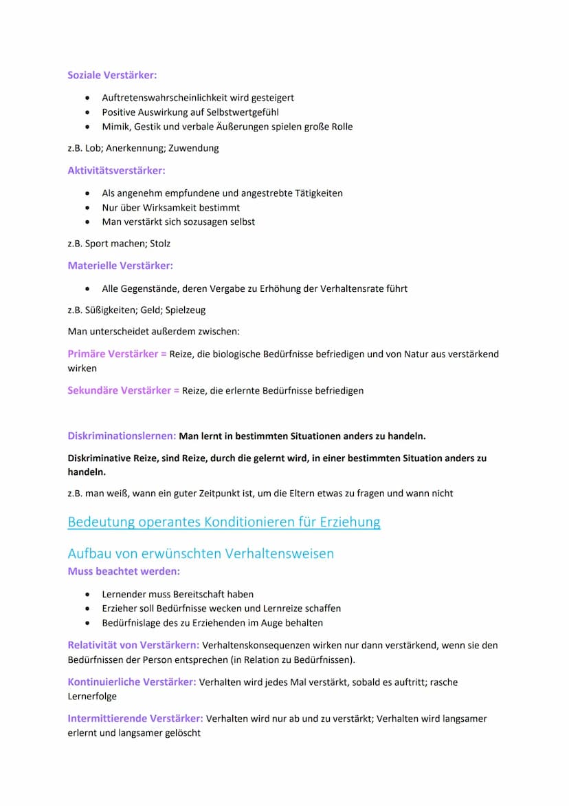 LPE 8-Richtungen der Psychologie
(Lernen)
Behaviorismus
Defintion: Richtung der amerikanischen Verhaltensforschung, die nur direkt beobachtb