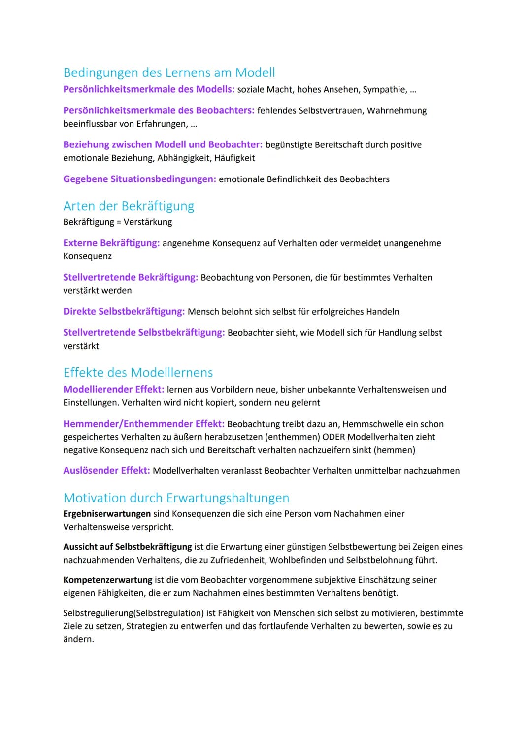 LPE 8-Richtungen der Psychologie
(Lernen)
Behaviorismus
Defintion: Richtung der amerikanischen Verhaltensforschung, die nur direkt beobachtb
