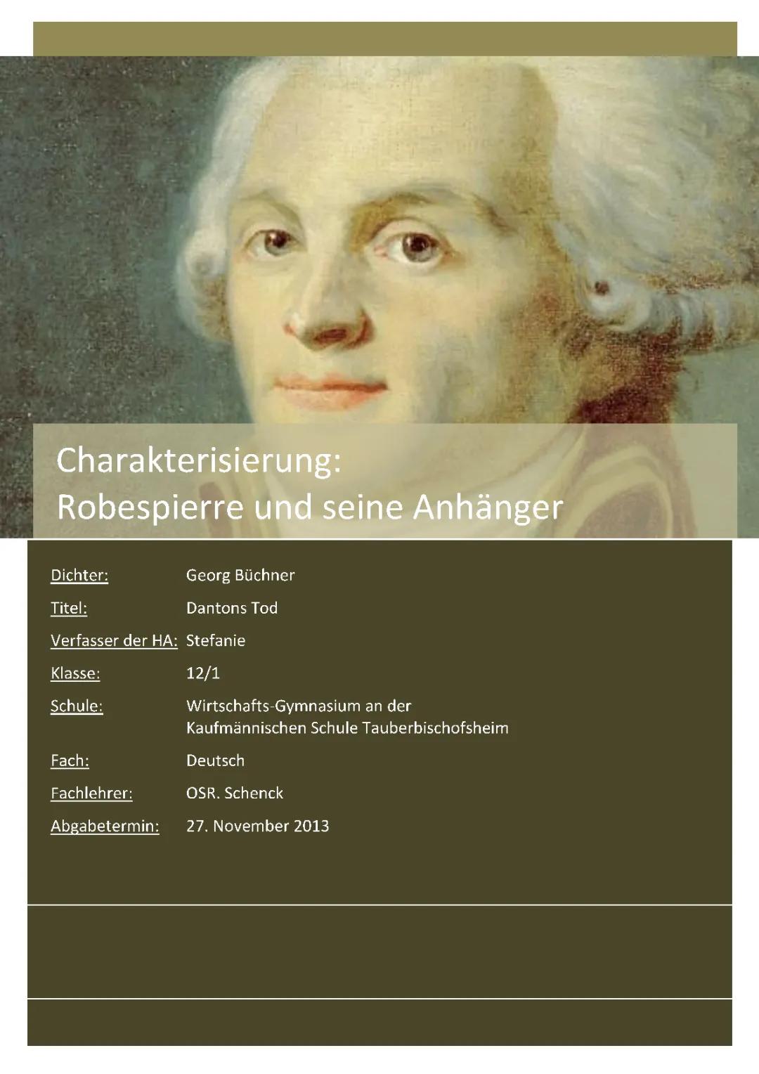 Robespierre einfach erklärt: Letzte Worte, Zitate und mehr