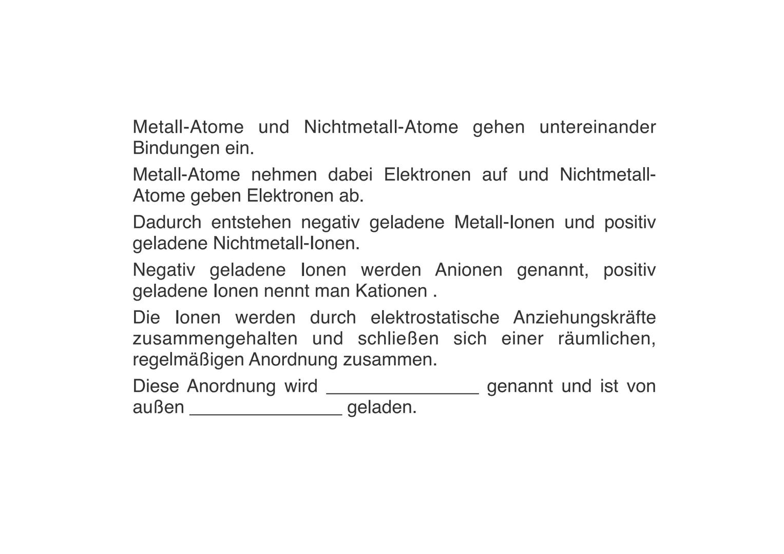 grundlagen der ienbindung
(1) SYNTHESE
Die Outettregel besagt, dass alle Atome danach streben 8 valenzelektrone
zu besitzen. Das kann durch 
