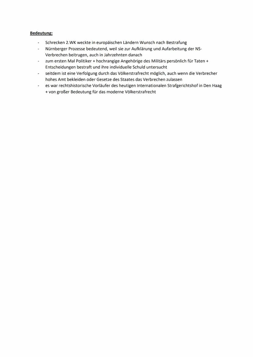 Nürnberger Hauptkriegsprozess
Was:
Wann:
Wo:
Nürnberger Prozesse
1. ,,Nürnberger Prozess gegen die Hauptkriegsverbrecher" und 12 weitere Nür