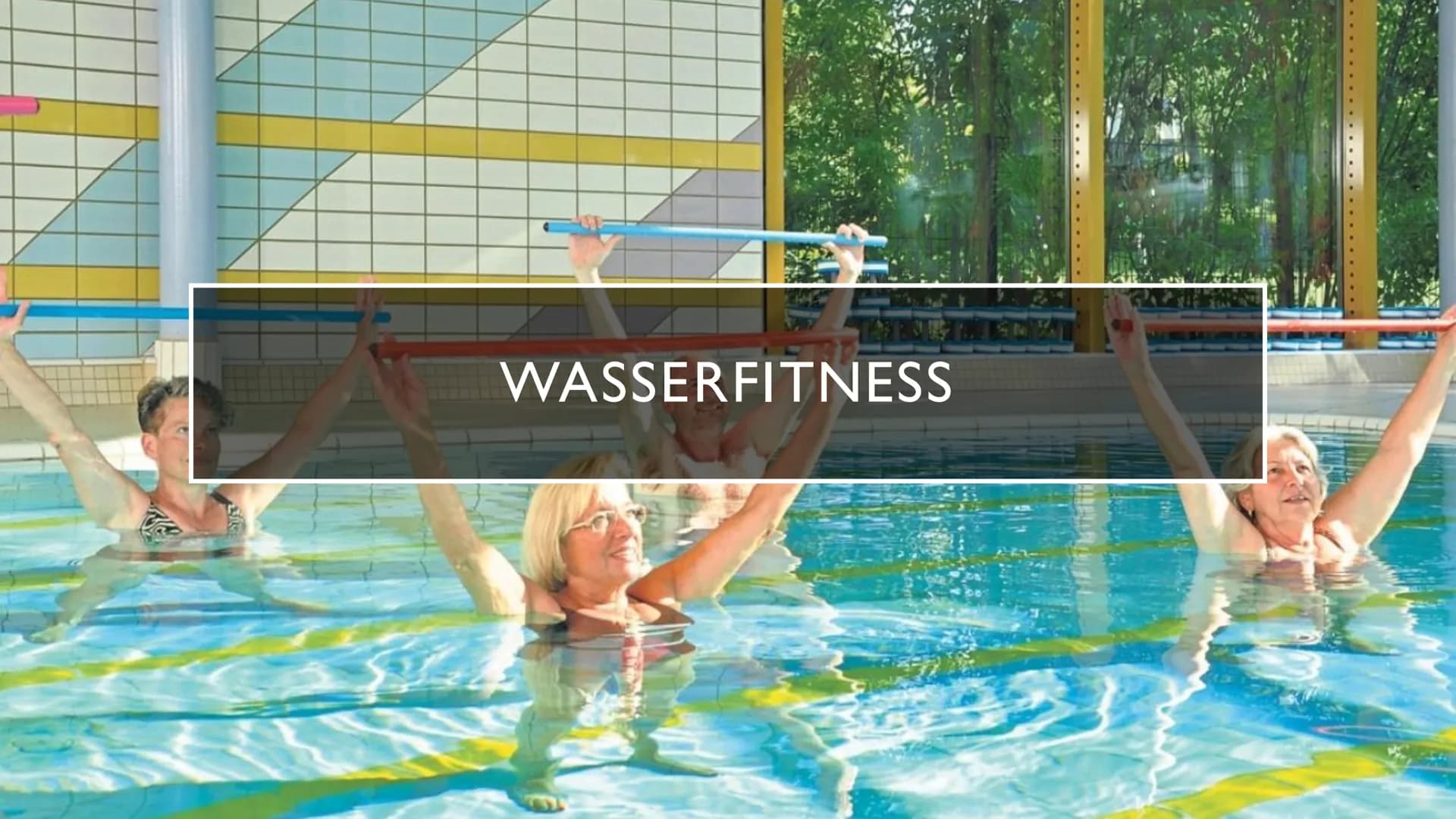 2
WASSERFITNESS ●
●
●
●
INHALT
Was ist das überhaupt?
Für wen ist das geeignet?
Vorteile de Wassers
Material
Geschichtlicher Hintergrund
Bes