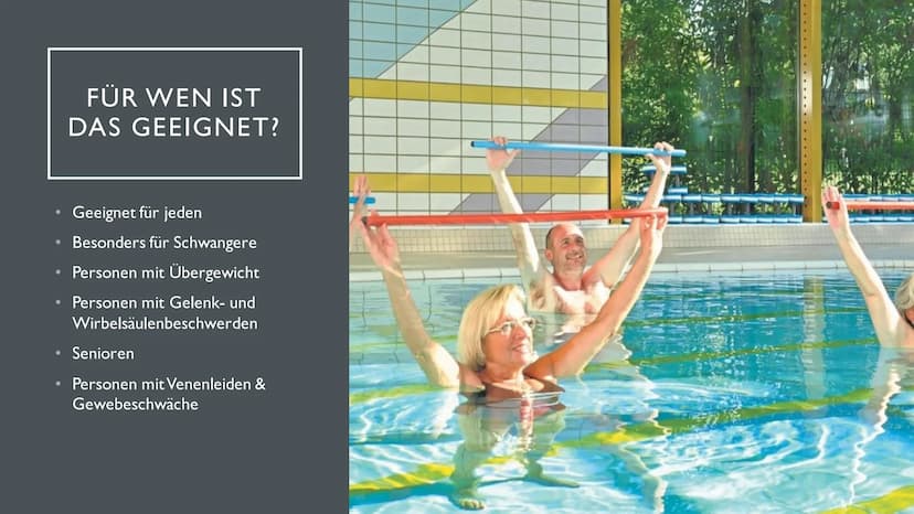 2
WASSERFITNESS ●
●
●
●
INHALT
Was ist das überhaupt?
Für wen ist das geeignet?
Vorteile de Wassers
Material
Geschichtlicher Hintergrund
Bes