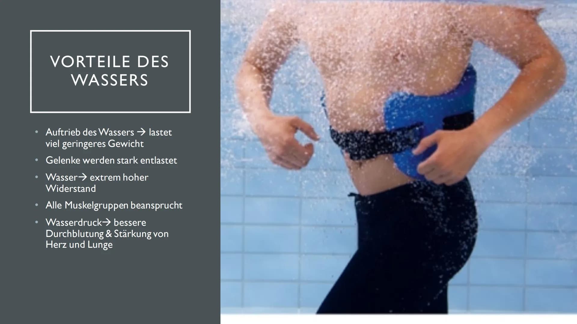 2
WASSERFITNESS ●
●
●
●
INHALT
Was ist das überhaupt?
Für wen ist das geeignet?
Vorteile de Wassers
Material
Geschichtlicher Hintergrund
Bes