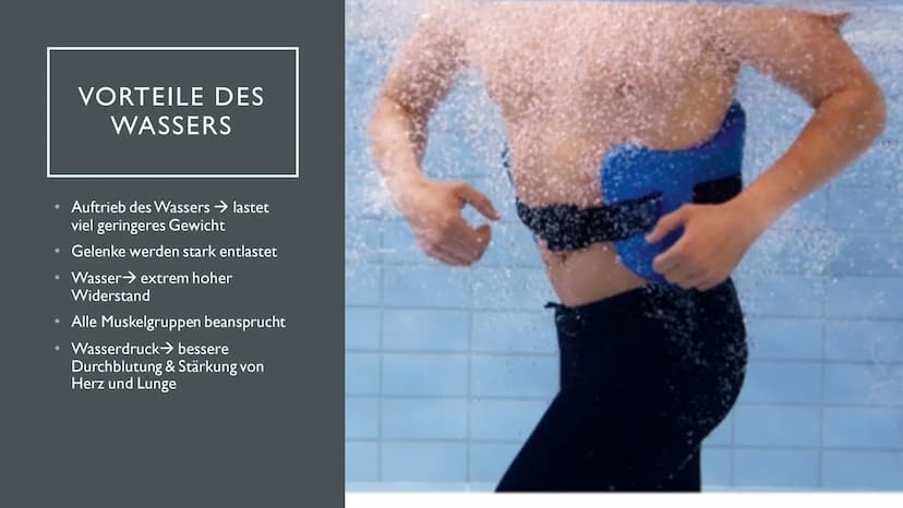 2
WASSERFITNESS ●
●
●
●
INHALT
Was ist das überhaupt?
Für wen ist das geeignet?
Vorteile de Wassers
Material
Geschichtlicher Hintergrund
Bes