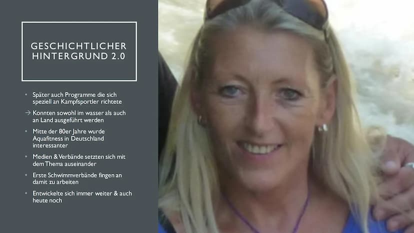 2
WASSERFITNESS ●
●
●
●
INHALT
Was ist das überhaupt?
Für wen ist das geeignet?
Vorteile de Wassers
Material
Geschichtlicher Hintergrund
Bes