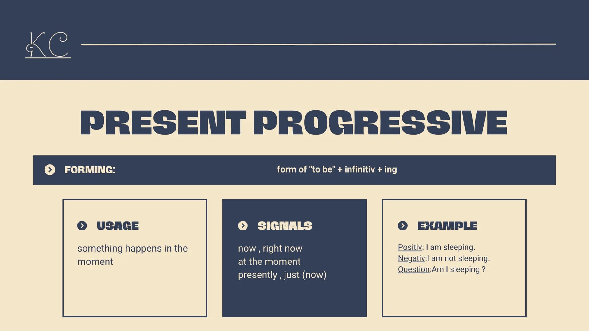 Ke
THE
TENSES
BY LANA AND KEVIN
A revison of all our tenses we should know PRESENT TENSES
SIMPLE PRESENT
PRESENT PROGRESSIVE
●●●
Ke
CONTENT
