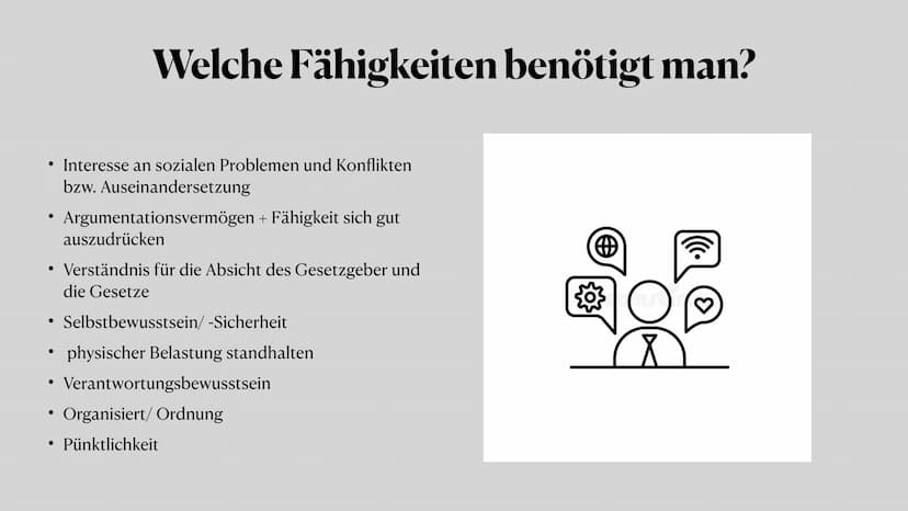Rechtsanwalt/-wältin
Ein (un-) moralischer Beruf? ●
●
●
●
●
●
●
Welche Fähigkeiten braucht man?
Voraussetzung fürs Studium
Das Studium
Glied
