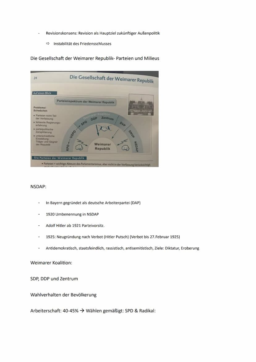 Weimarer Republik
Die Revolution von 1918/1919 auf einen Blick
Vorgeschichte:
Kriegsniederlage 1918
OHL: Eingeständnis der Niederlage (Ende
