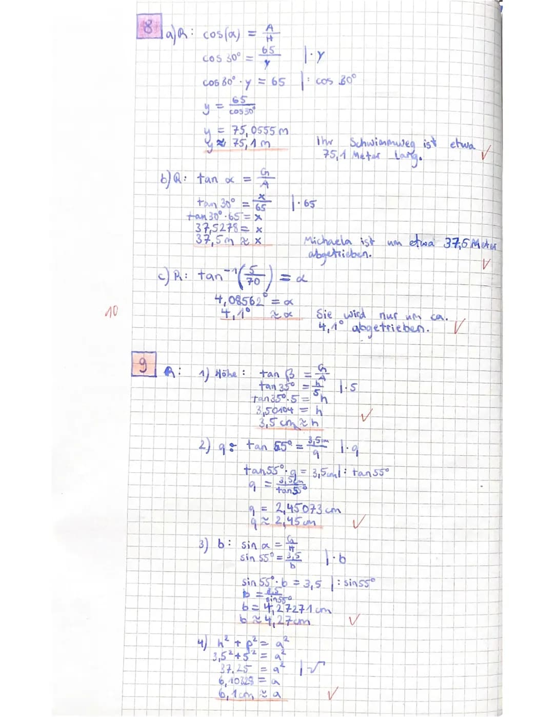 3. Test 10. Jg.
: Jill
Name:
Mathematik E-Kurs
Aufgabe 1
a) Gib aus der Wachstumsrate p% den Wachstumsfaktor q an.
P% = 5%
V
q = 1,05
9=1,00