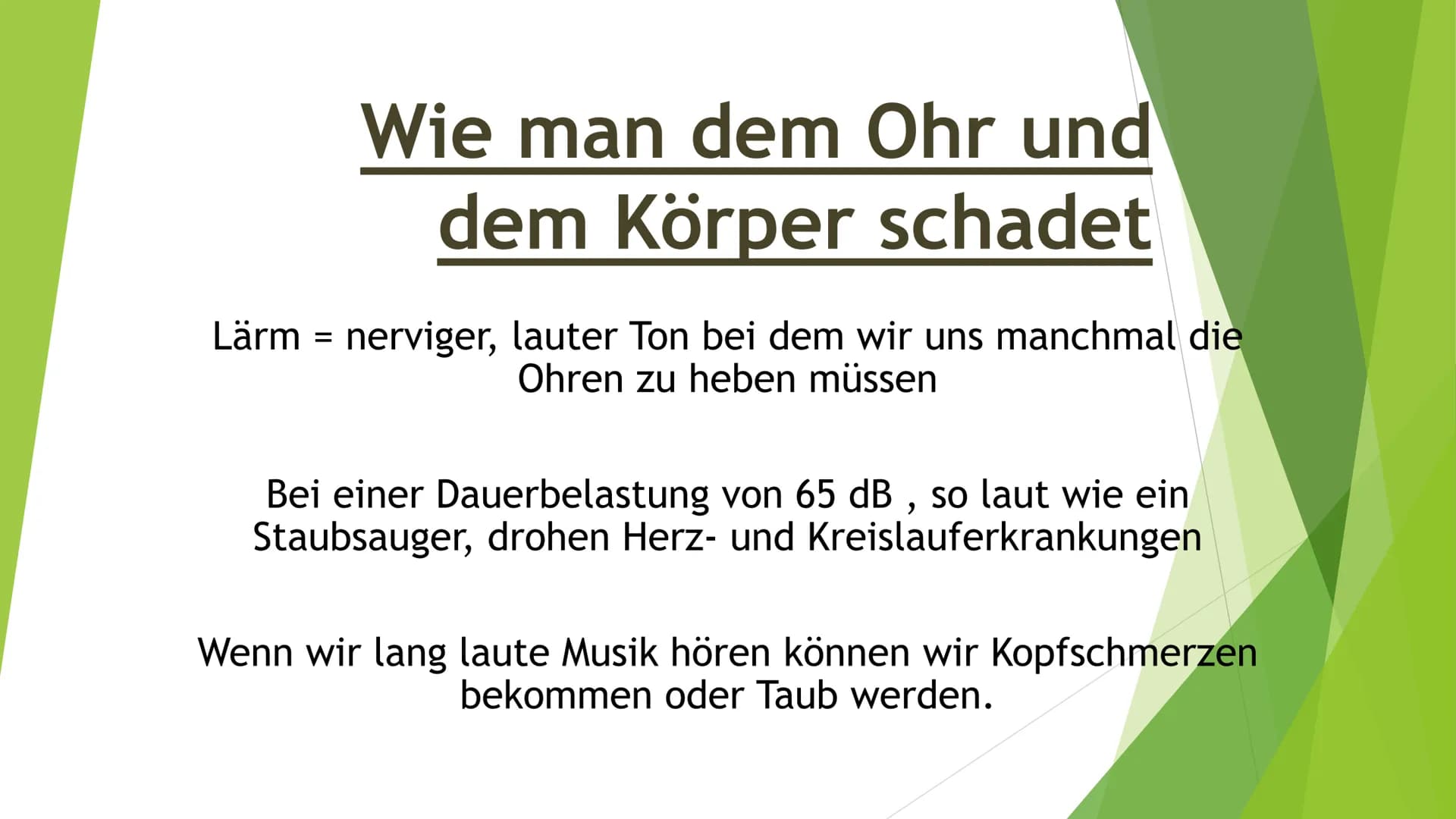 Akustik - Das Ohr
Wie entsteht Schall?
In wie weit können wir Töne hören?
- Wie ist das Ohr aufgebaut?
Wie funktioniert der Hörvorgang?
Wie 
