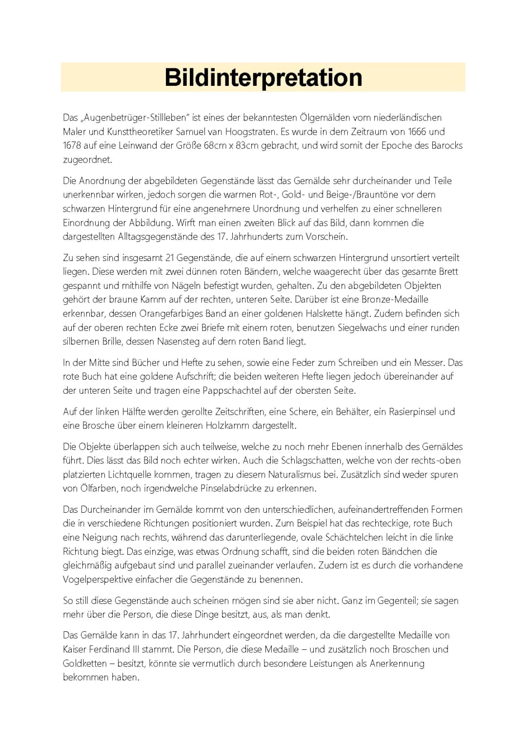 Einfach erklärt: Augentäuscher Stillleben und Vanitas-Stillleben