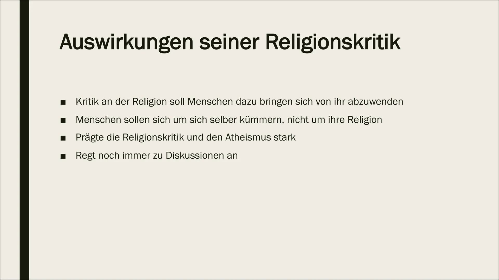 KARL MARX
Religionskritik Gliederung
■ Werdegang
■
Kurzbiografie
■
Politische Einstellung
Opium des Volks - Grundlagen
Feuerbachs Projektion