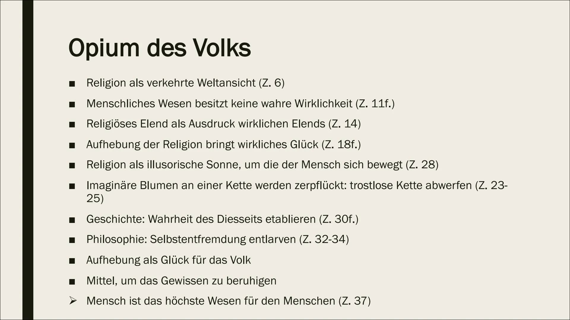 KARL MARX
Religionskritik Gliederung
■ Werdegang
■
Kurzbiografie
■
Politische Einstellung
Opium des Volks - Grundlagen
Feuerbachs Projektion