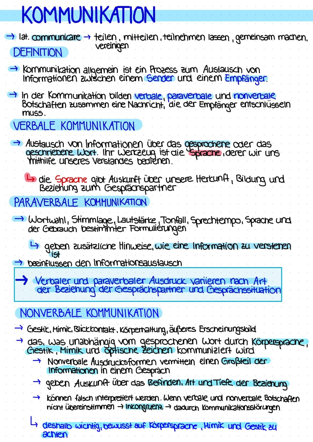 
<p>Die Kommunikation ist ein Prozess, bei dem Informationen zwischen einem Sender und einem Empfänger ausgetauscht werden. Dabei spielen ve