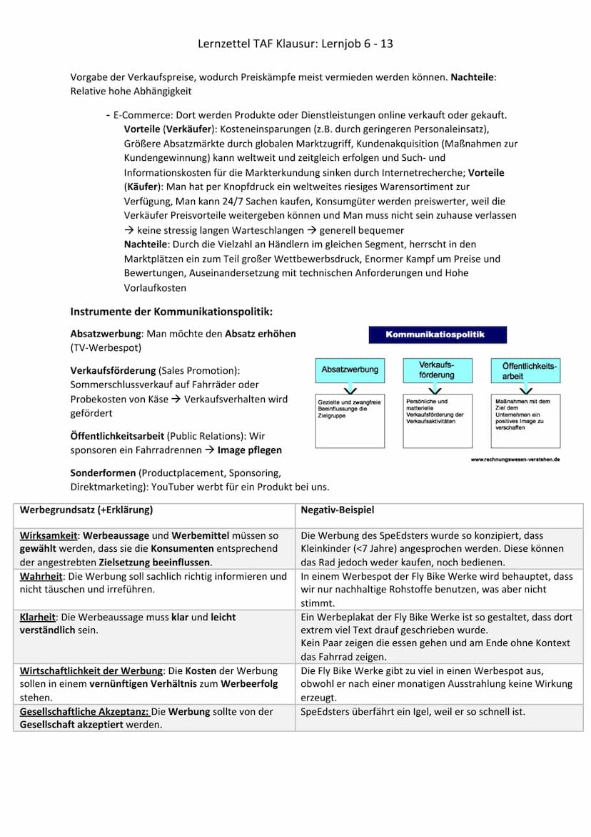 Themenbereiche der Portfoliomatrix:
Marktwachstum
10%
5%
Lernzettel TAF Klausur: Lernjob 6 - 13
0
?
Question Marks
Poor Dogs
1
Stars
Cash Co