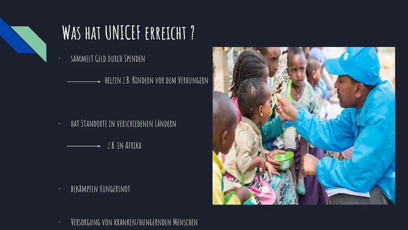 Was ist UNICEF ?
- Gründungsjahr: 1946
- Non-Profit-Organisation
- Kinderhilfswerk der Vereinten Nationen
- Gründerin: Ludwik Rajchman
- Lei