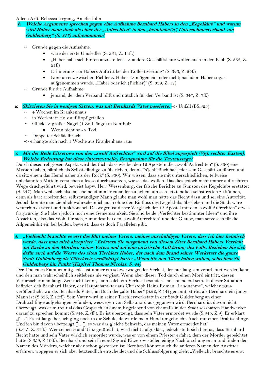 Aileen Arlt, Rebecca Irrgang, Amelie John

Seite 1:
# Landnahme: Sigurd Kitzerow
1. Notieren Sie stichpunktartig Informationen über den Lebe
