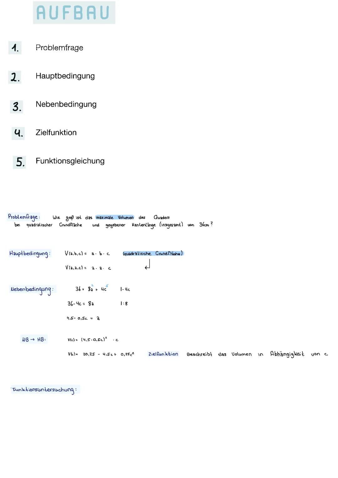 Optimierungsprobleme + Beispiel 