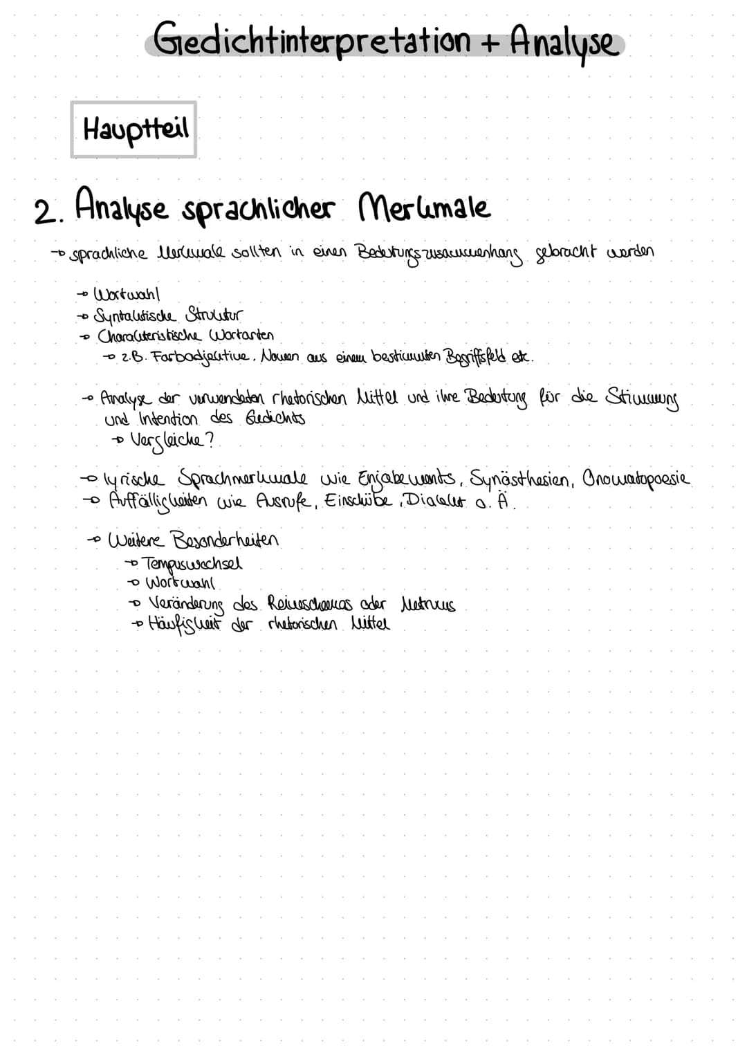 Gedichtinterpretation + Analyse
Einleitung
Titel, Autor, Textant, Entstehungzeit. Jahr der Veröffentlichung, Epoche
zentrales Thema
(Vermetu