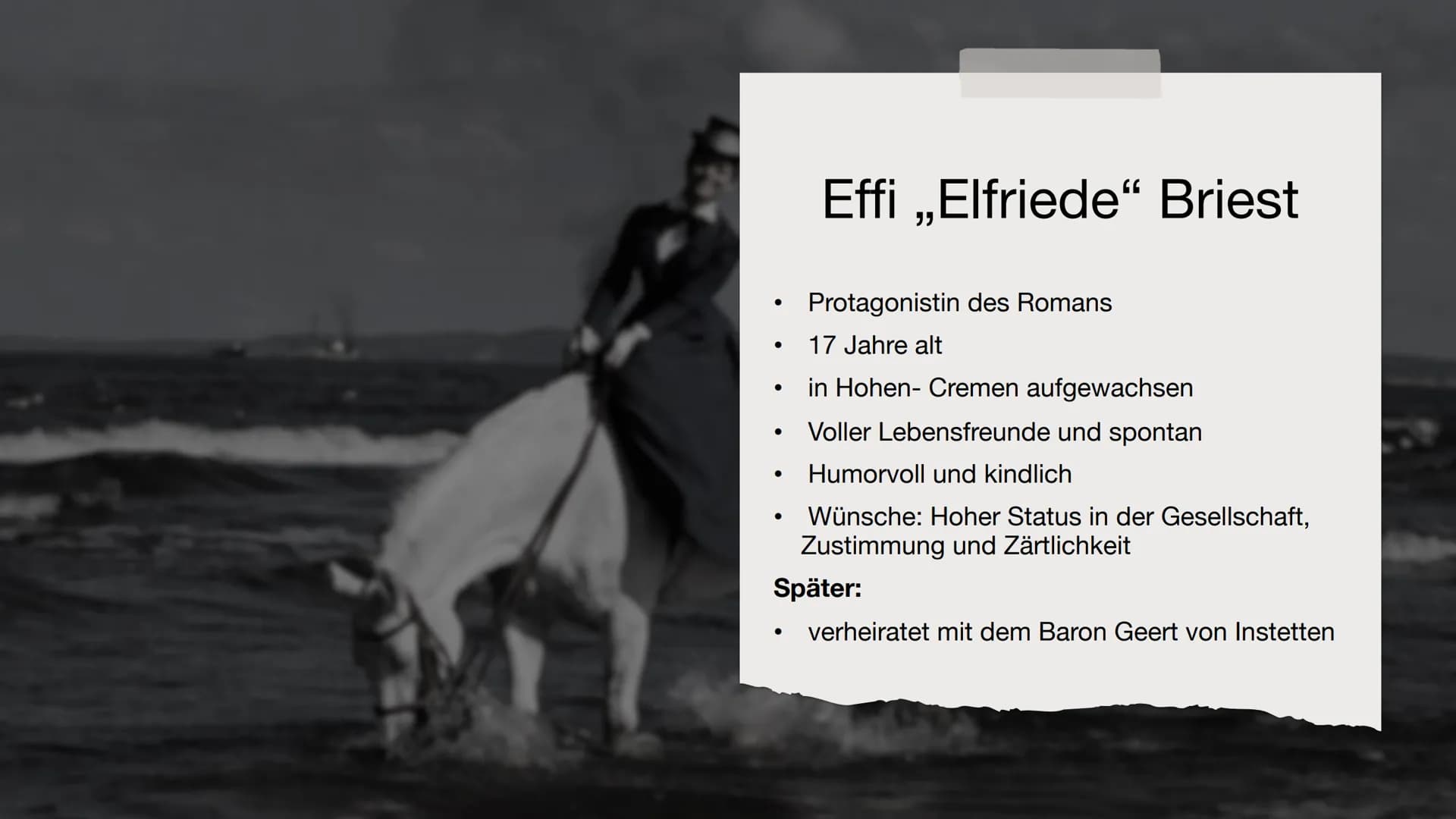 Effi Briest
Von Nora. L, Melissa. B, Sara. R Gliederung
kasal
●
●
●
●
●
●
●
●
●
Theodor Fontane
• Handlungsverlauf
●
●
Zeitgeschichtlicher H