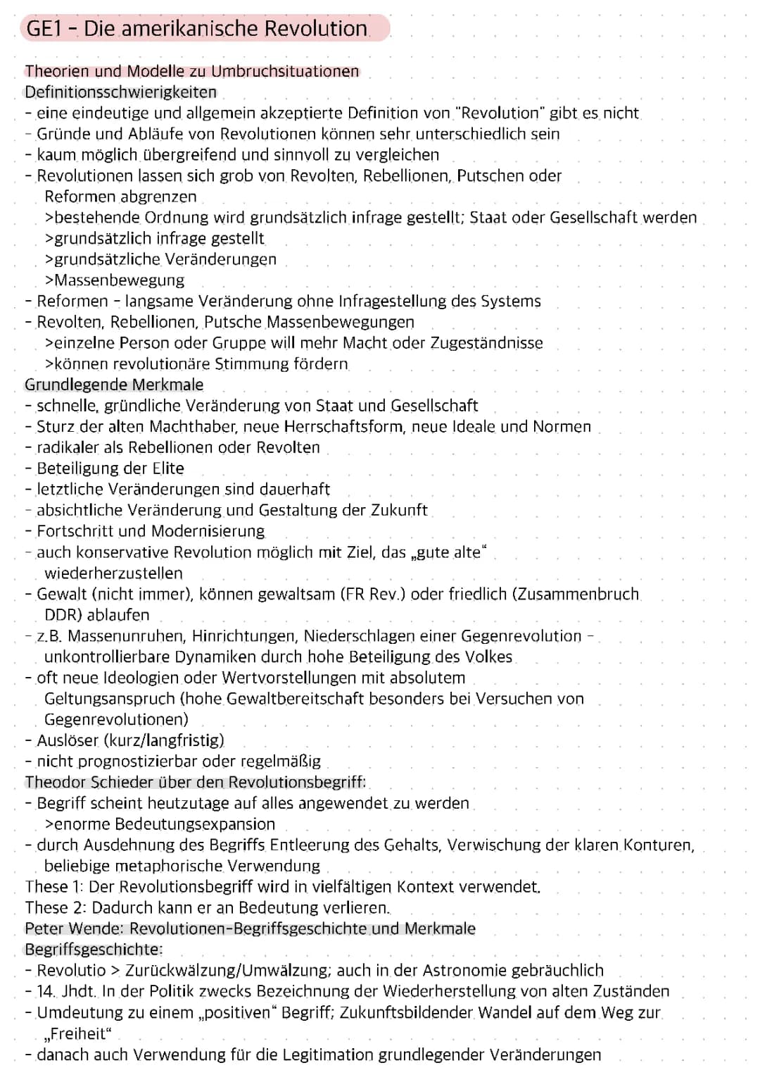 Alles zur Amerikanischen Revolution: Zeitstrahl, Zusammenfassung und Lernzettel