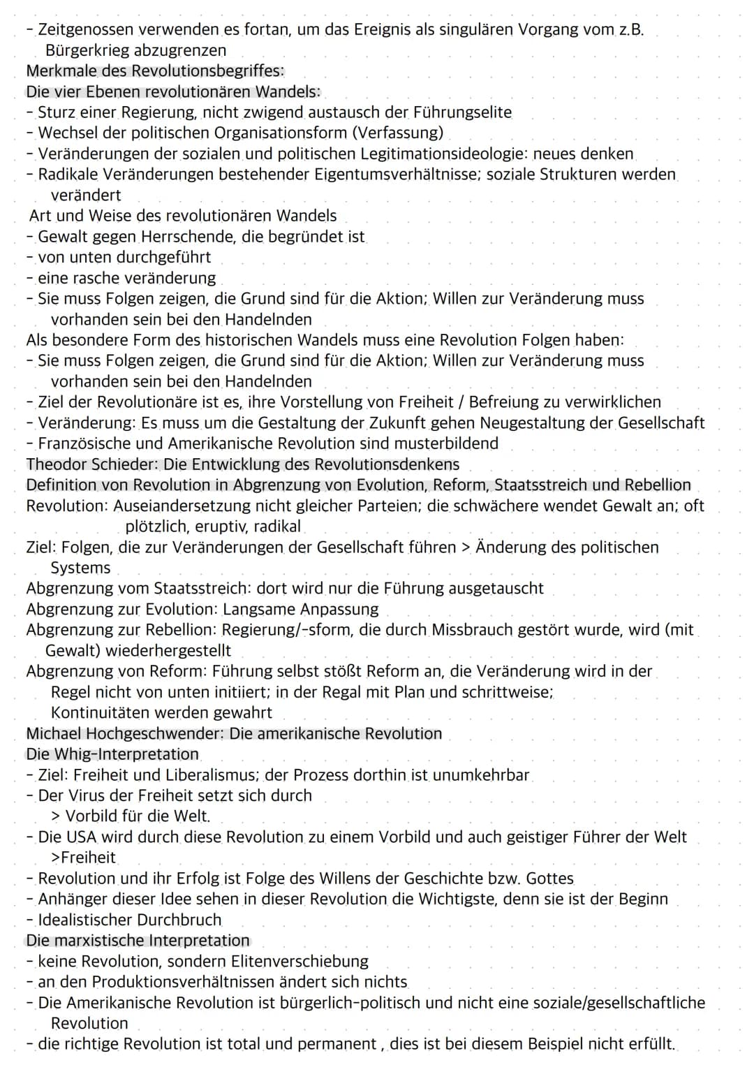 GE1 Die amerikanische Revolution
Theorien und Modelle zu Umbruchsituationen
Definitionsschwierigkeiten
- eine eindeutige und allgemein akzep
