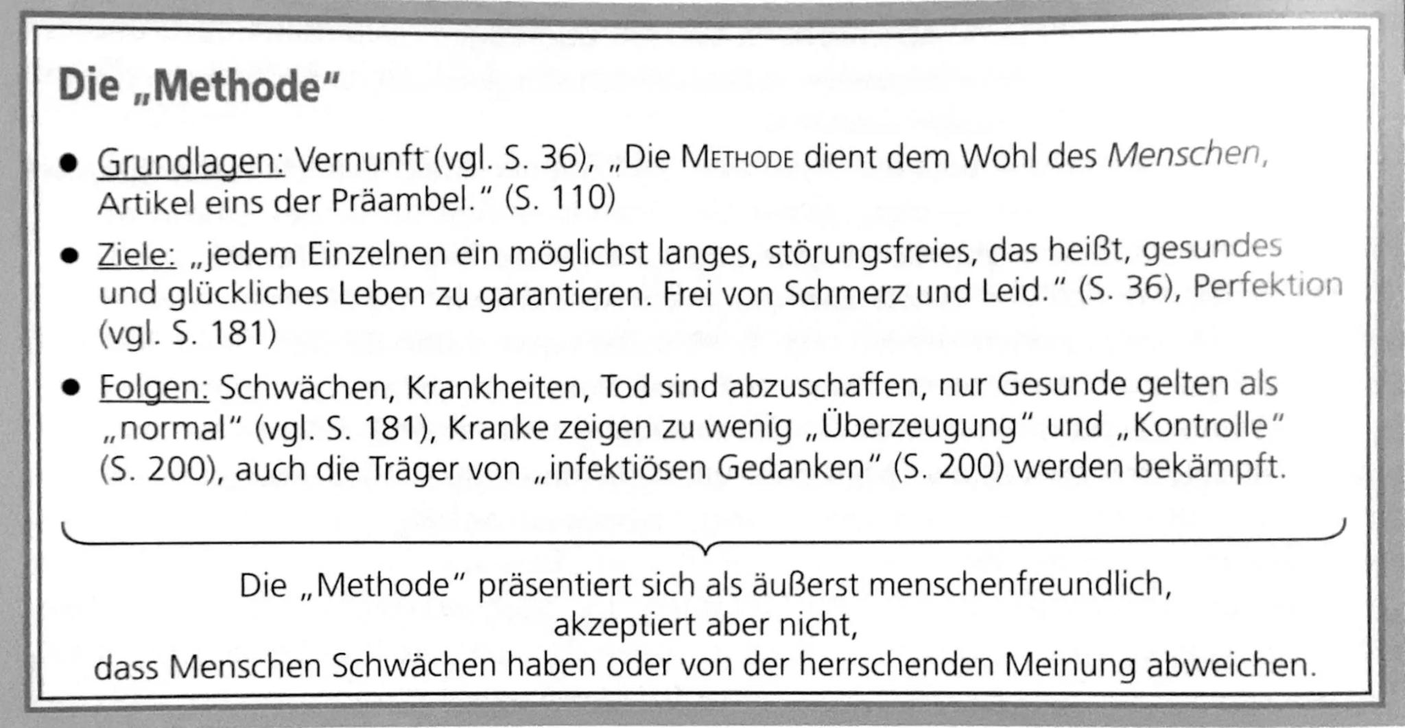 Der Roman ,,Corpus Delicti: Ein Prozess" spielt in einer Gesundheitsdiktatur der Zukunft. Darunter verstehst du einen
Staat, der seine Bürge