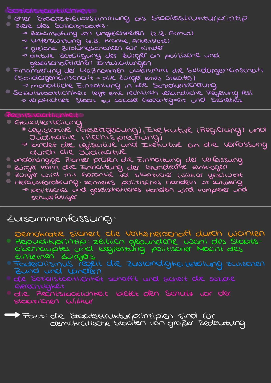 •• STAATSSTRUKTURPRINZIPIEN

• Staatsstrukturprinzipien - Fundament des Grundgesetzes
• bestimmen den Aufbau und die Handlungsbereiche des S
