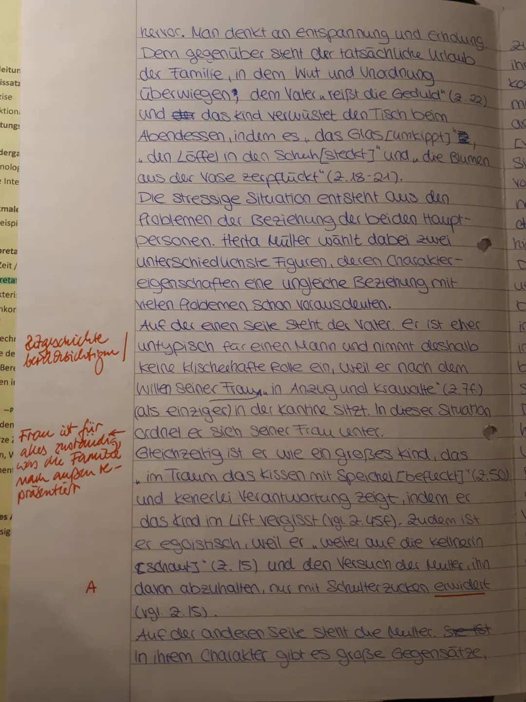 5
10
15
20
25
30
Deutsch 31
Gegensatz
35
Klausur Nr. 1
Aufgabe: Interpretiere den folgenden Text
18.10.2019
Herta Müller: Mutter, Vater und 