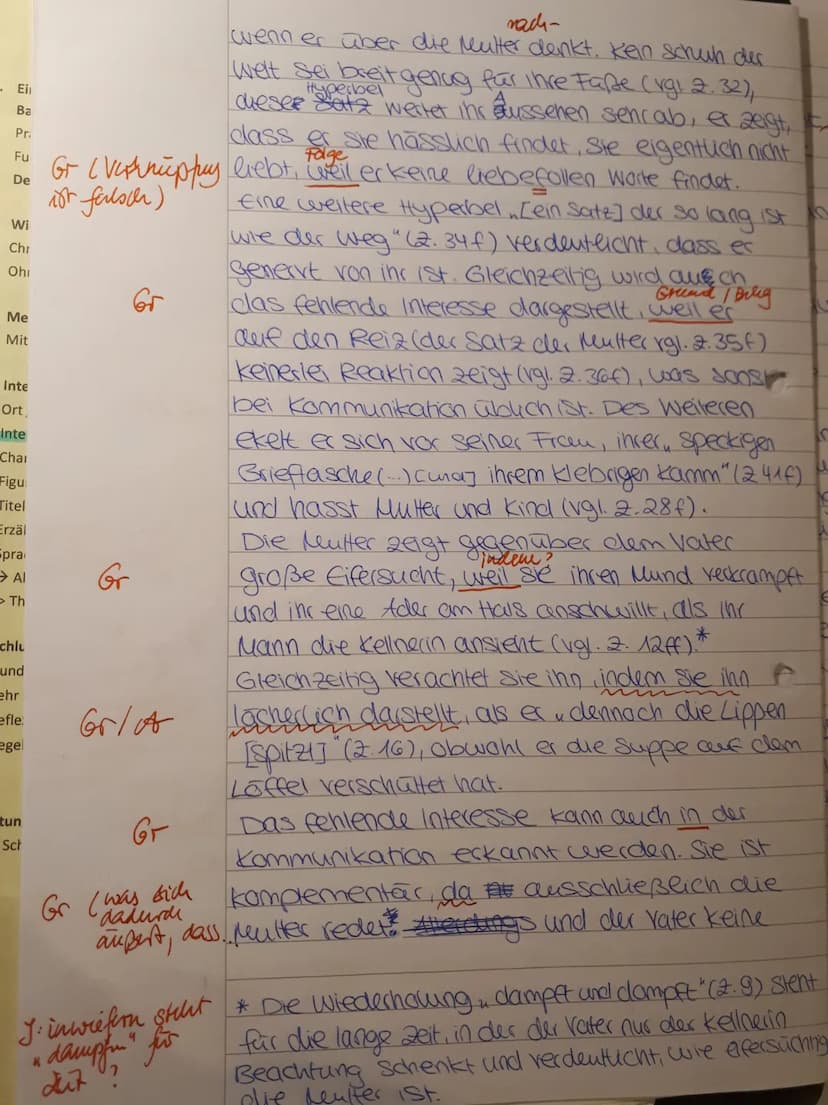 5
10
15
20
25
30
Deutsch 31
Gegensatz
35
Klausur Nr. 1
Aufgabe: Interpretiere den folgenden Text
18.10.2019
Herta Müller: Mutter, Vater und 