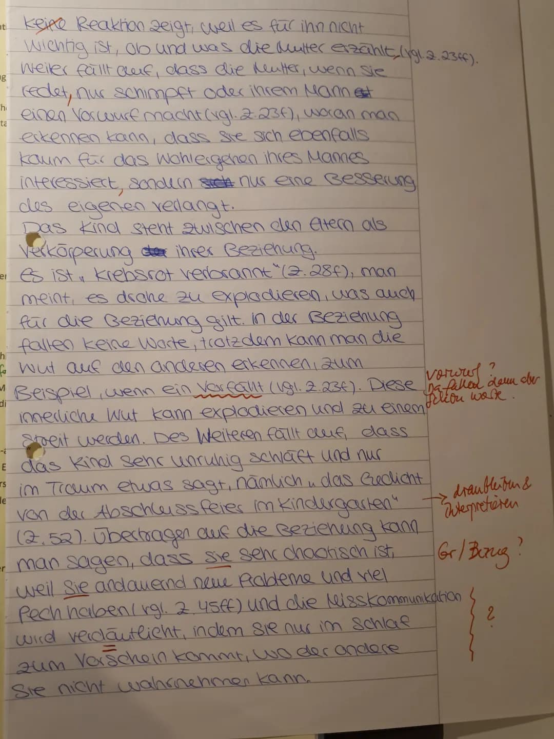 5
10
15
20
25
30
Deutsch 31
Gegensatz
35
Klausur Nr. 1
Aufgabe: Interpretiere den folgenden Text
18.10.2019
Herta Müller: Mutter, Vater und 