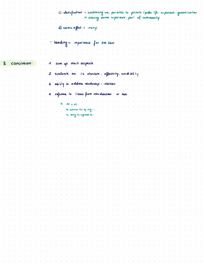 1. Connecting passage:
2.
Main part
Analysis of a non fictional text
• introduction / reference to given
predict the authors intention in wr