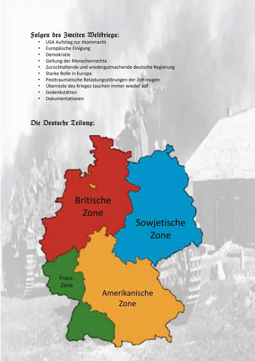 Der Zweite Weltkrieg Der zweite Weltkrieg
1939
03.09. Kriegserklärung Großbritanniens und
Frankreichs an Deutschland
Oktober/November: Vertr