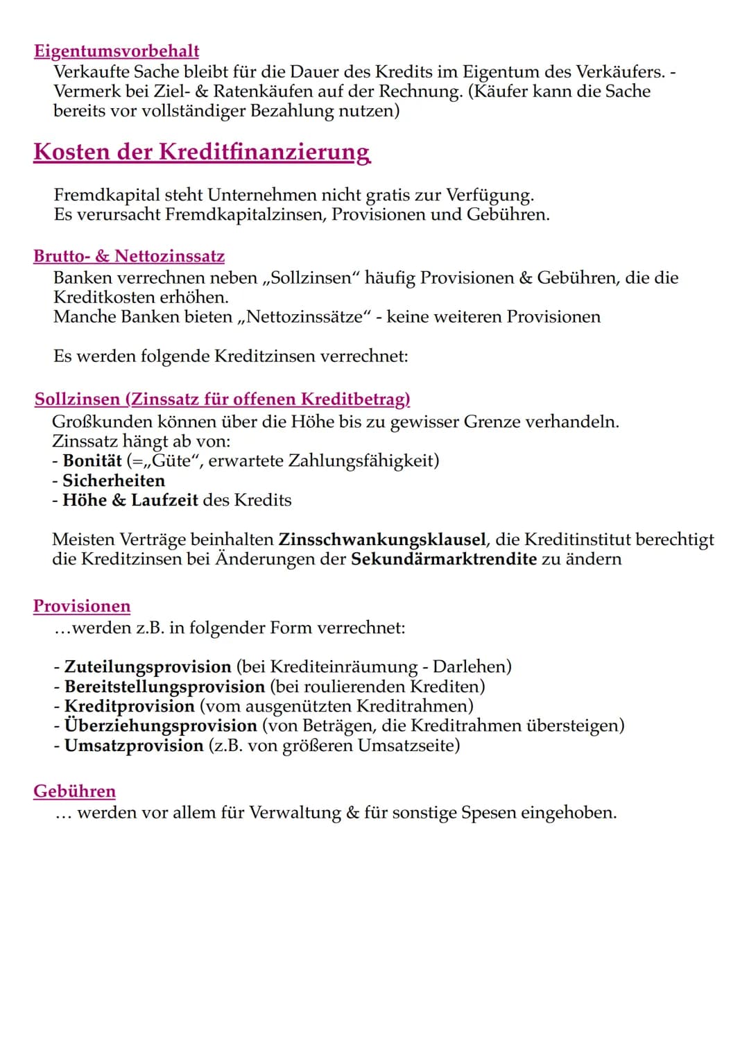 FINANZPLANUNG
Geldflüsse des Unternehmens
Einzahlungen/Auszahlungen = sämtliche Zu- & Abgänge von Bargeld,
sowie Einlagen und Abhebungen vom