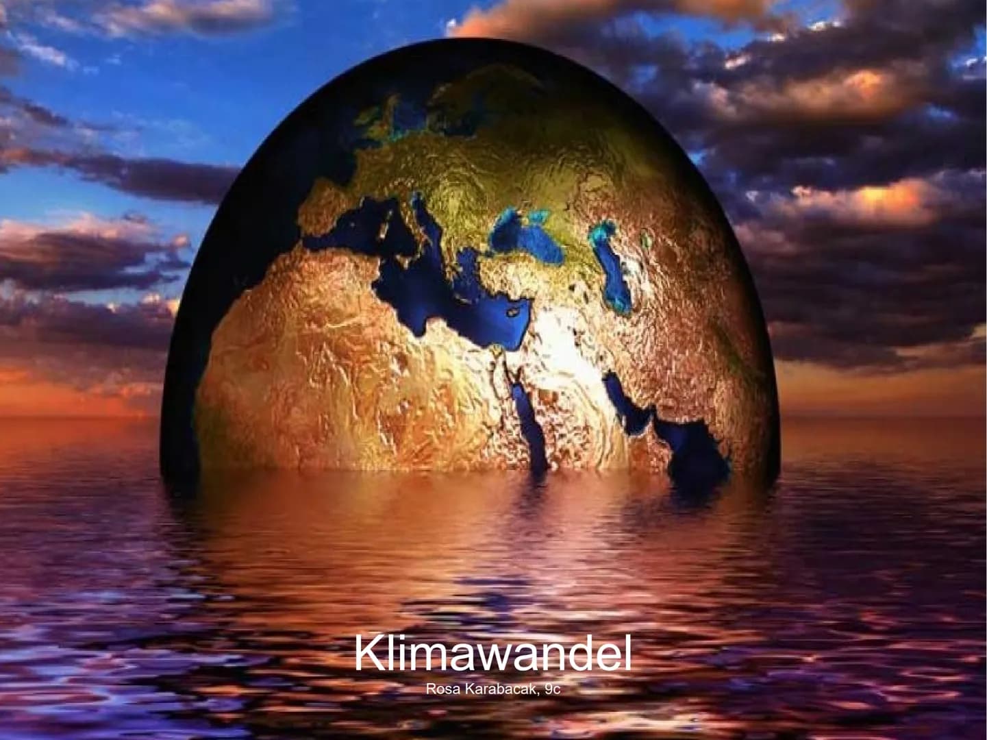 Klimawandel
Rosa Karabacak, 9c Gliederung:
●
●
Definitionen: Klimawandel, Wetter
Strahlungsbilanz
Was ist der Treibhauseffekt?/
Warum ist de