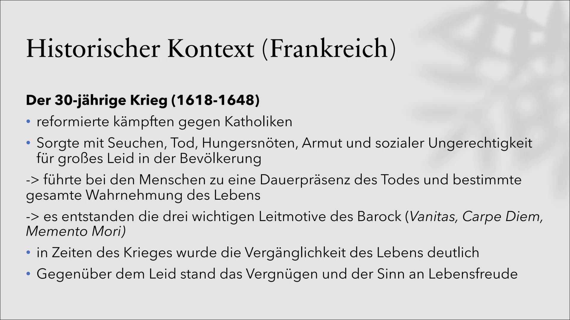 99
Barock
Ariane, Luke, Michael
2 Inhaltsverzeichnis
Was ist Barock?
Wann war es?
Weltanschauung
Motive
Vertreter
Werke
Stilmittel
Gedichtsa