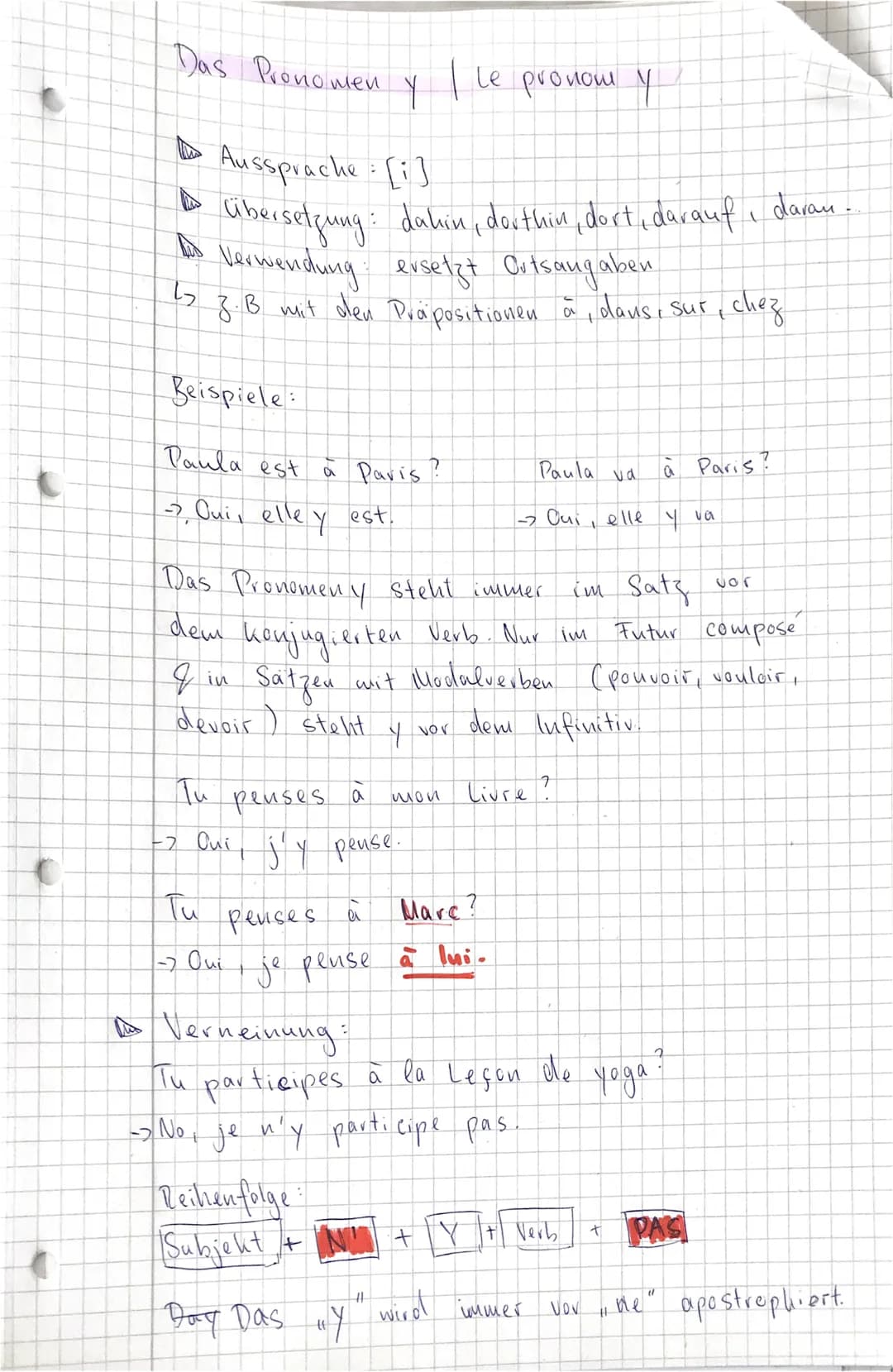 t
Das Pronomen
Beispiele:
he Aussprache: [i]
·abersetzung: dahin, dorthin, dort, darauf, daran.
A Verwendung ersetzt Cutsangaben
5
3.B mit d