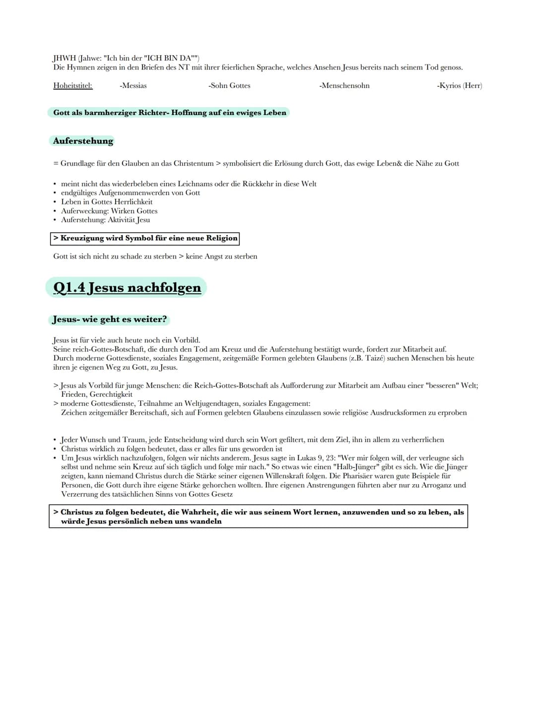 JHWH Jahwe: "Ich bin der "ICH BIN DA"")
Die Hymnen zeigen in den Briefen des NT mit ihrer feierlichen Sprache, welches Ansehen Jesus bereits