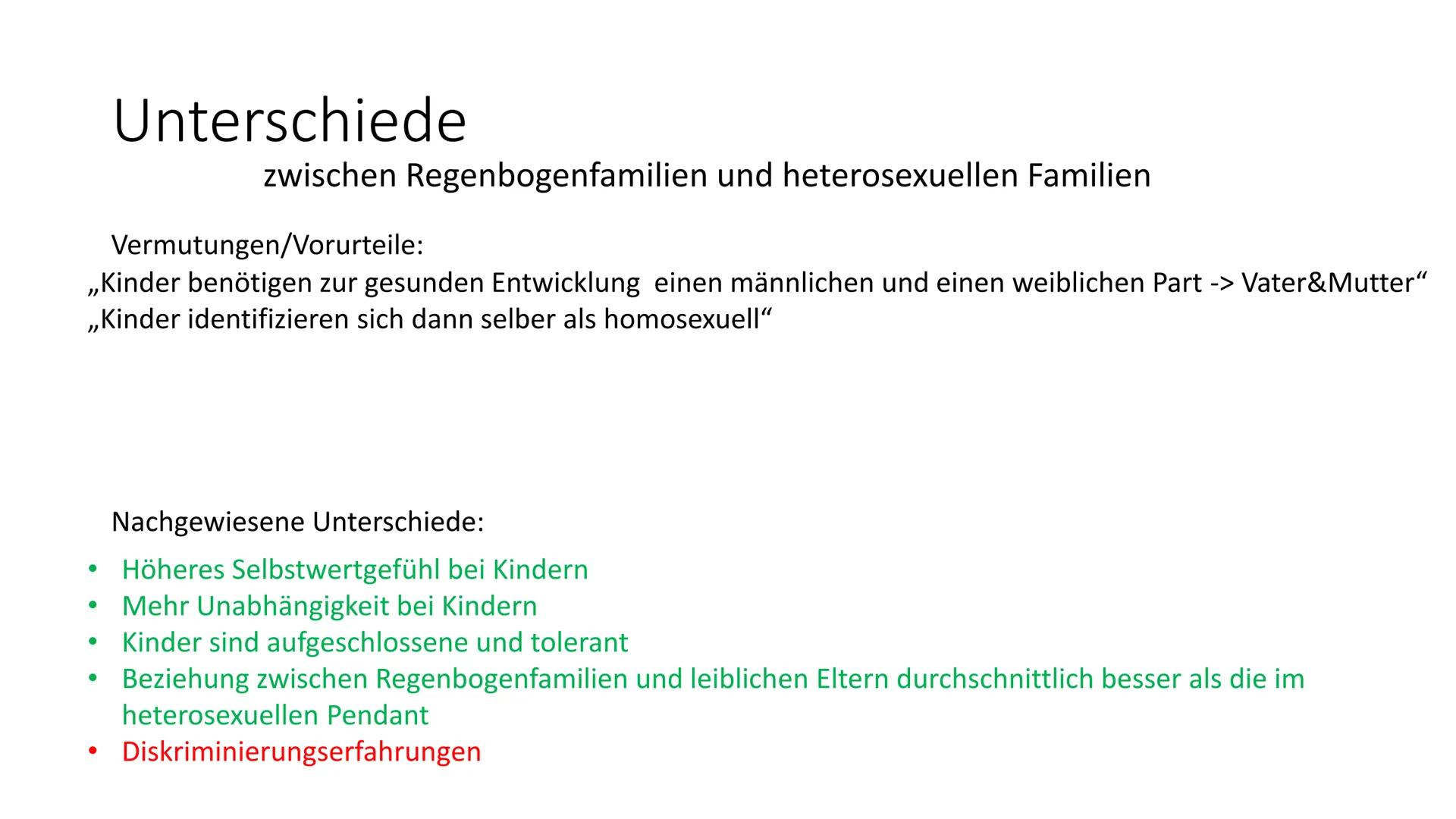 Regenbogenfamilien
von Definition:
Unter einer Regenbogenfamilie versteht man eine Familie, die aus gleichgeschlechtlichen Eltern und einem
